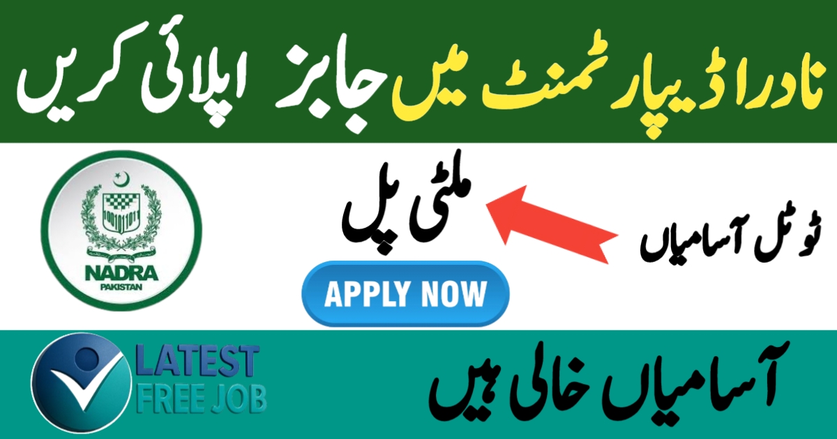 Latest NADRA Jobs 2025 Online Apply