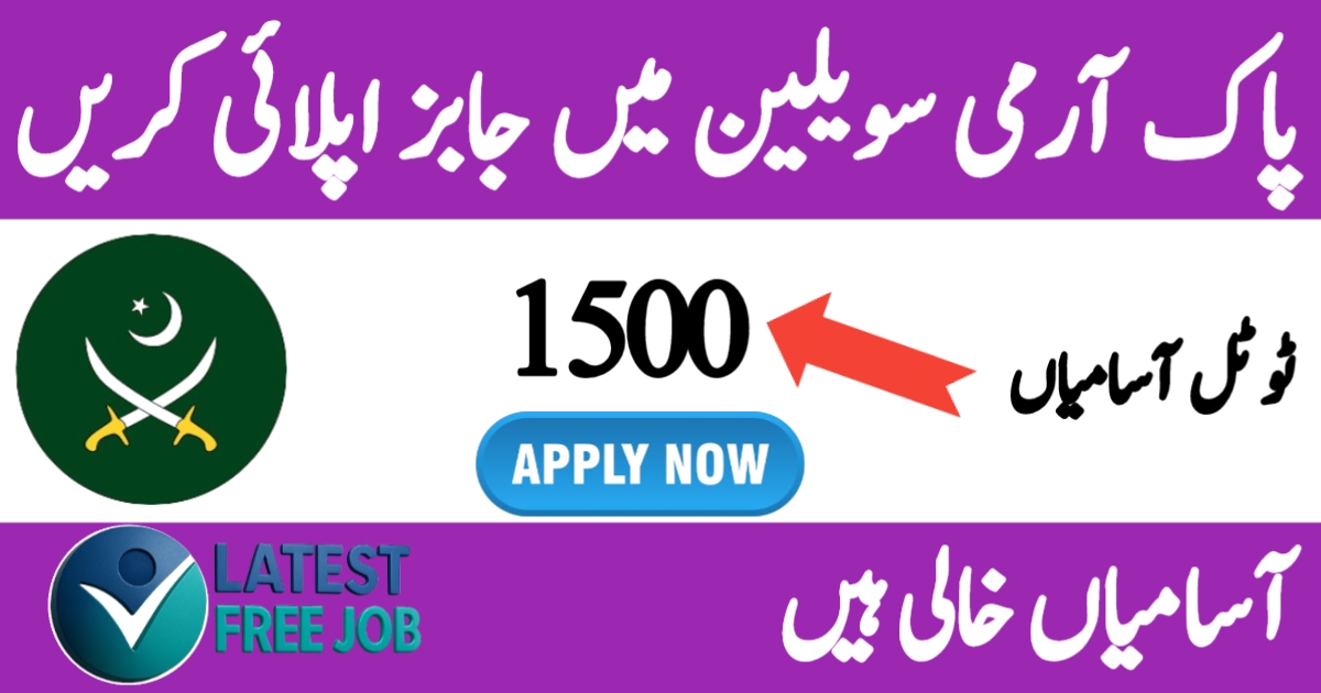 Pak Army Civilian Central Ordnance Depot Lahore Jobs 2025