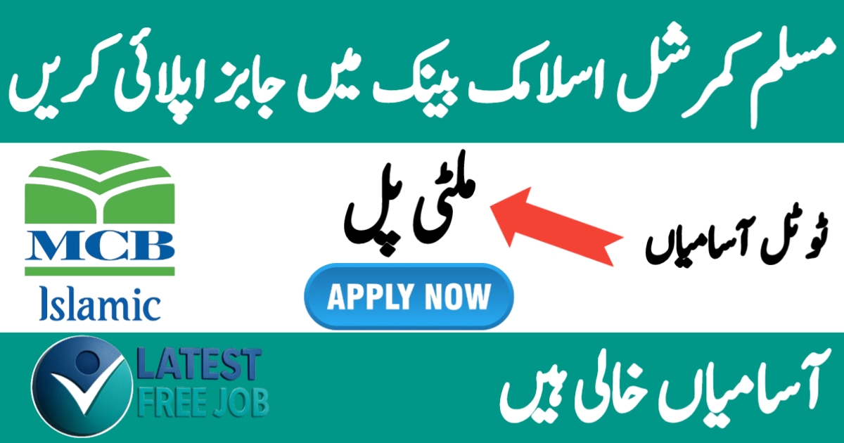 MCB Islamic Bank BDO Jobs 2025 Apply Online