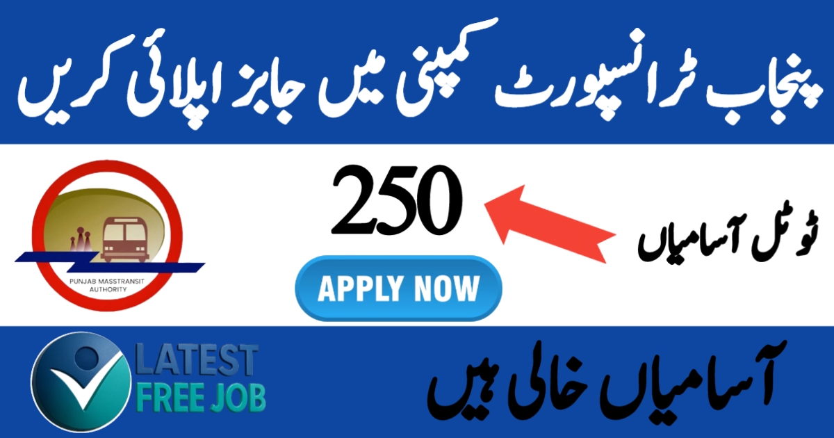 Punjab Masstransit Authority Jobs 2025 – Apply Online Now
