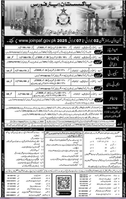Join Pakistan Air Force as an Airman 2025 – Online Apply Advertisement