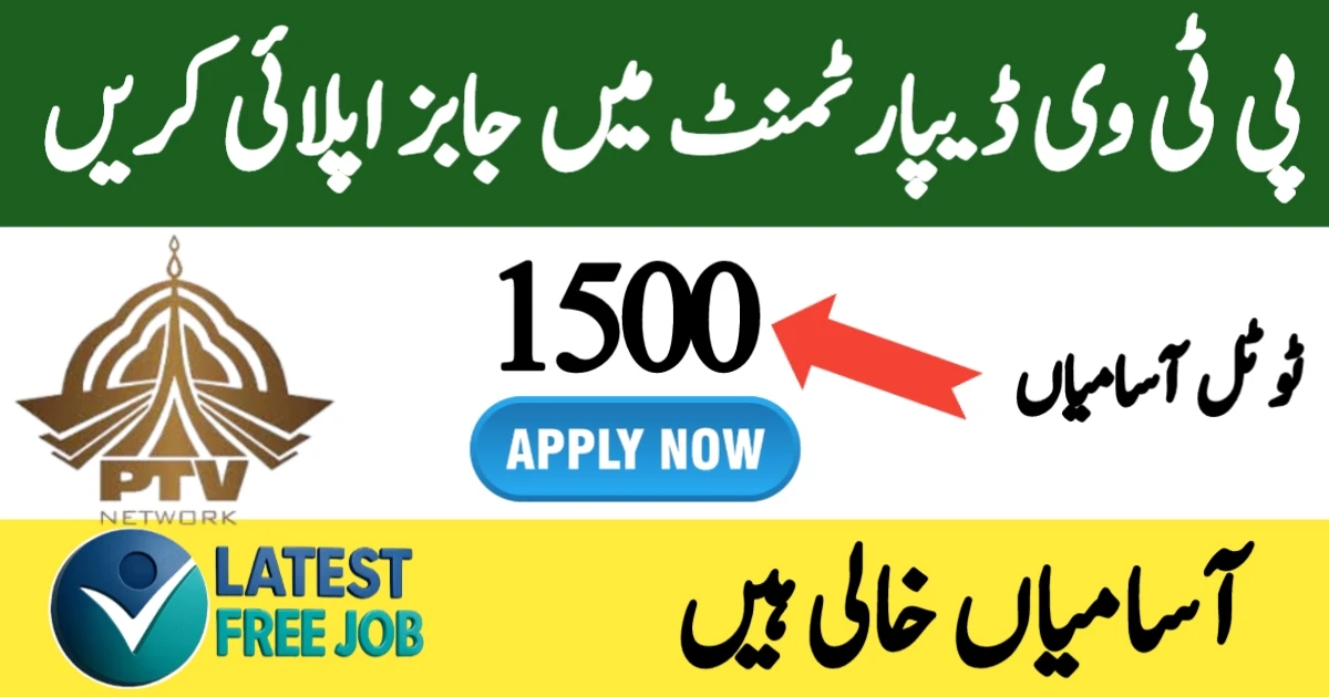 PTV Jobs 2025 – Apply Online for Multiple Vacancies