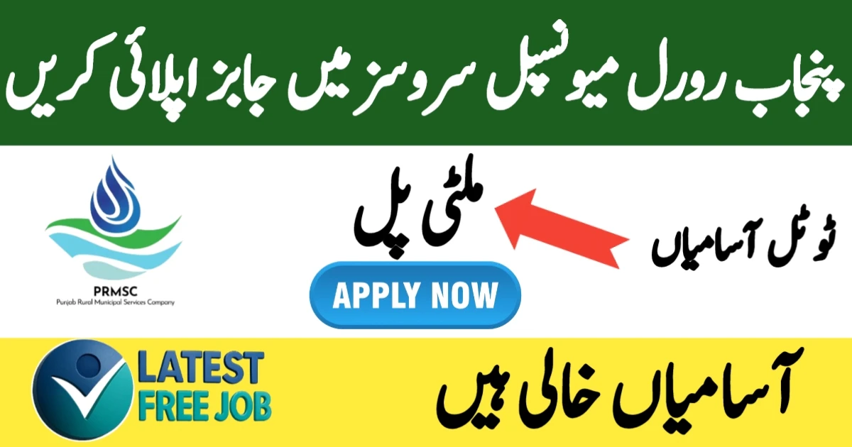 Punjab Rural Municipal Services Company PRMSC Jobs 2025